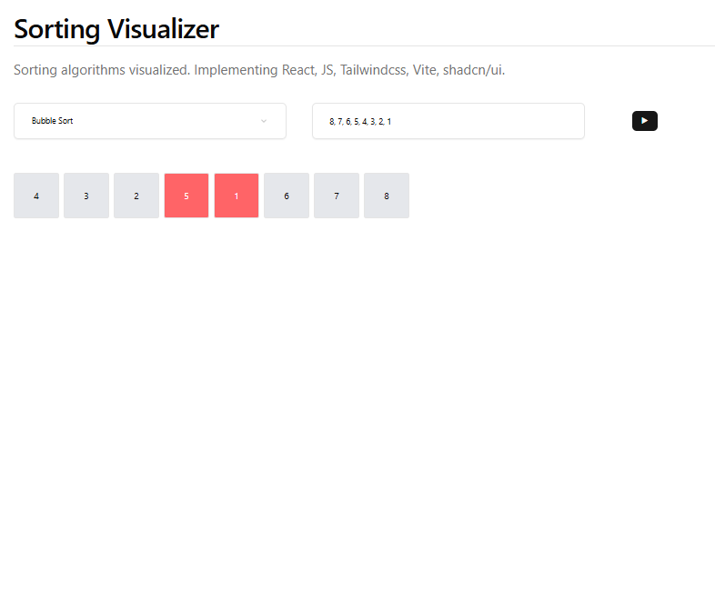 Project Sorting Visualizer